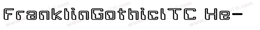 FranklinGothicITC He字体转换